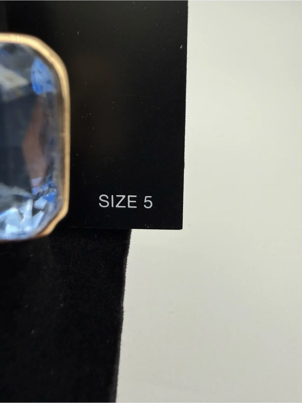 INC International Concepts Gold-Tone Ring with Blue and Clear Gemstones